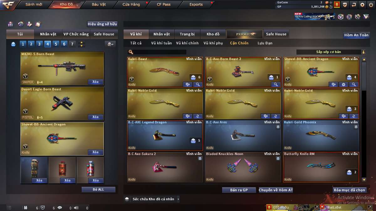 shop acc cf uy tin gia re